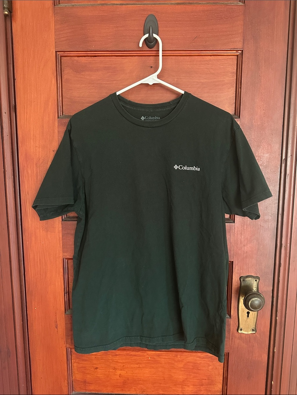 Columbia Men's Large Short-Sleeve Logo T-Shirt in Dark Green